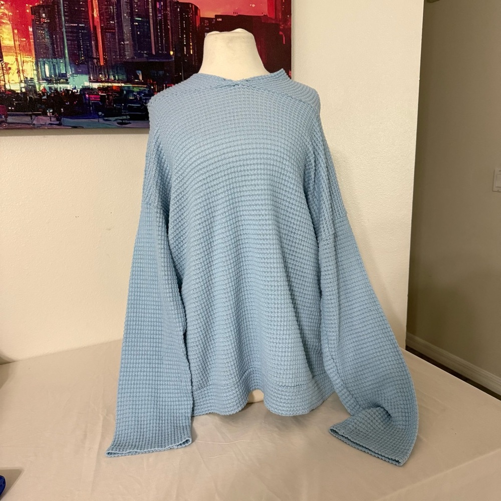 Scarlett Light Blue Crewneck Sweater